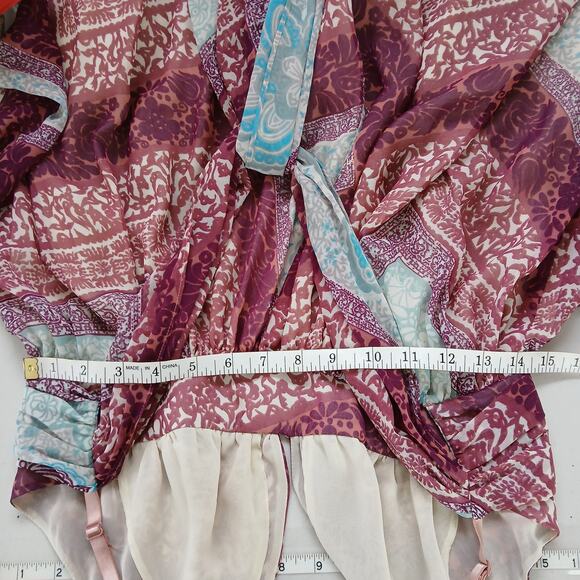 Moda International Y2K Boho Low Back Maxi Dress Womens MD Wedding Festival - Picture 13 of 15